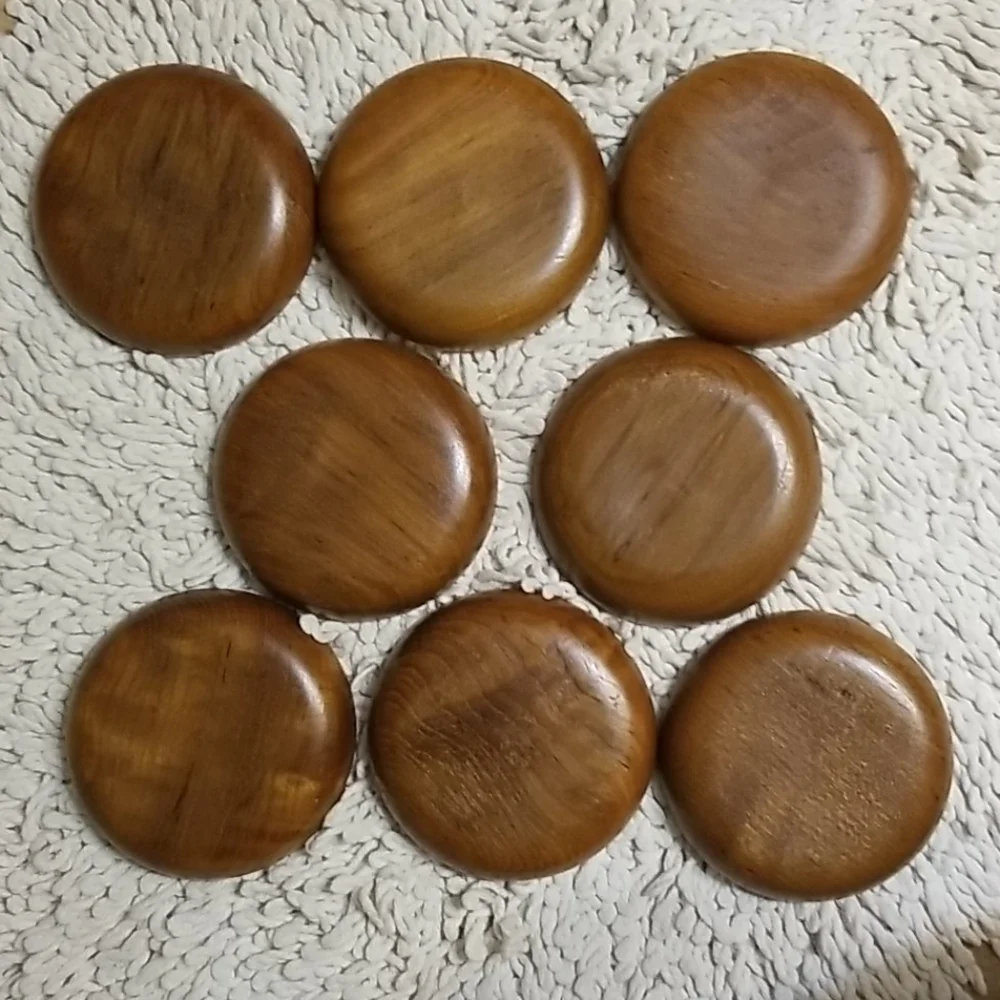Wood & marble inlay multicolore Coasters 8 PC set